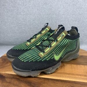 Nike Air Vapormax 2021 FK Shoes 'Black Clorophyll' Cargo Khaki Green Flyknit